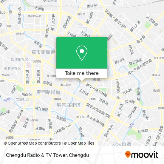 Chengdu Radio & TV Tower map