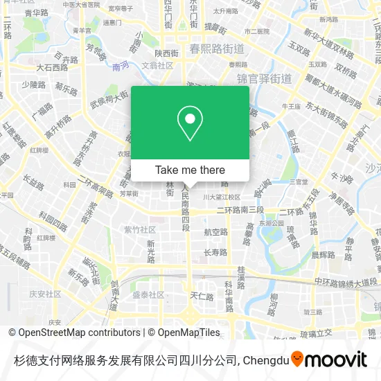 杉德支付网络服务发展有限公司四川分公司 map