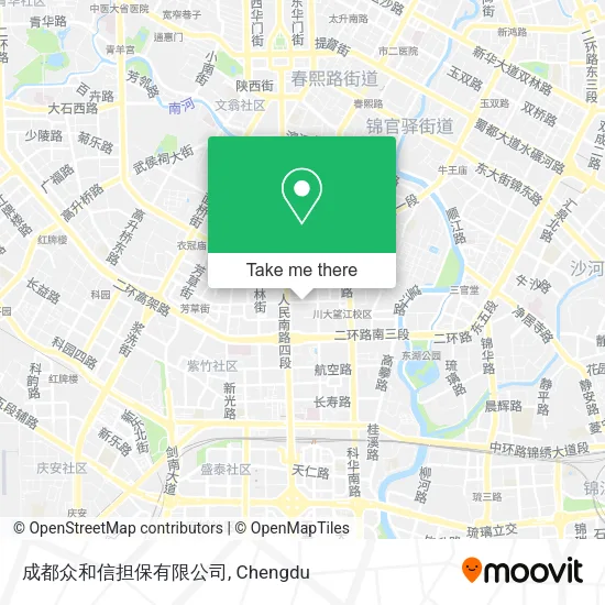 成都众和信担保有限公司 map