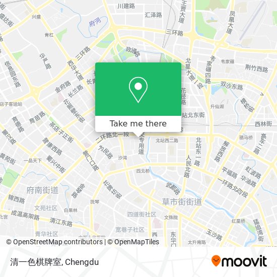 清一色棋牌室 map