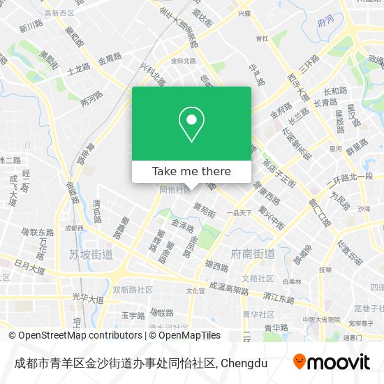 成都市青羊区金沙街道办事处同怡社区 map