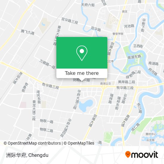 洲际华府 map