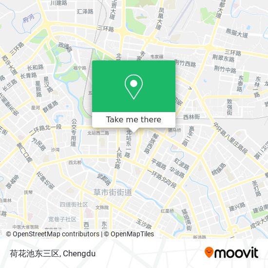 荷花池东三区 map
