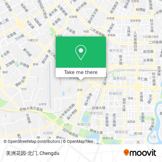 美洲花园-北门 map
