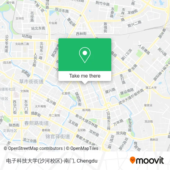 电子科技大学(沙河校区)-南门 map