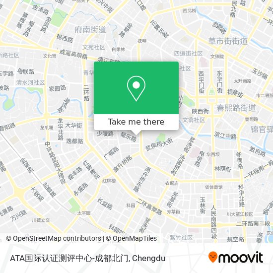 ATA国际认证测评中心-成都北门 map