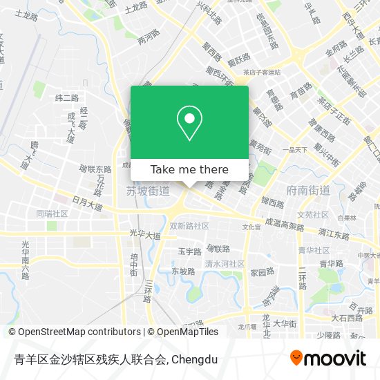 青羊区金沙辖区残疾人联合会 map