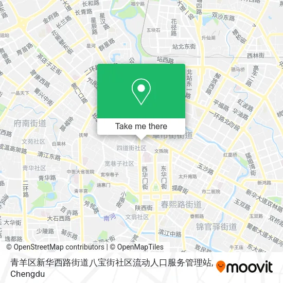 青羊区新华西路街道八宝街社区流动人口服务管理站 map
