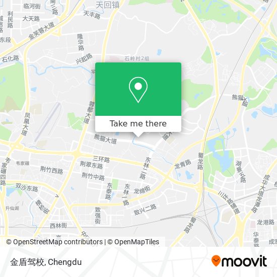 金盾驾校 map