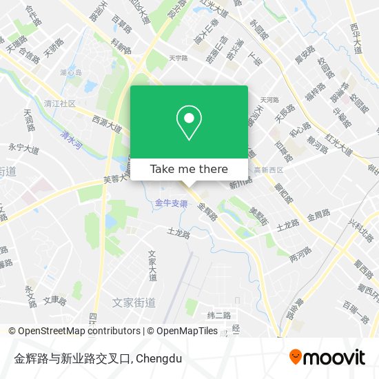金辉路与新业路交叉口 map