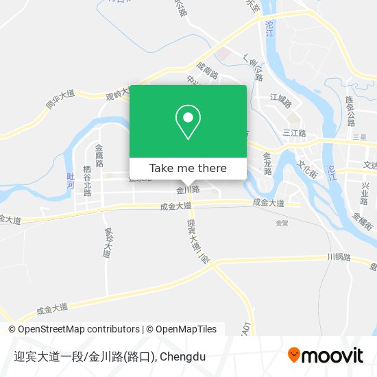 迎宾大道一段/金川路(路口) map