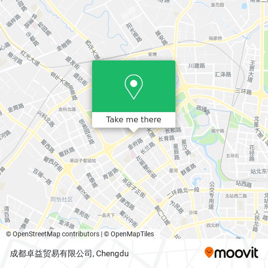 成都卓益贸易有限公司 map