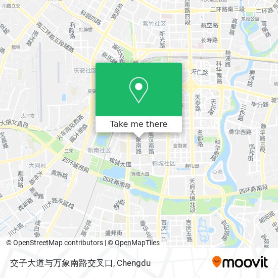 交子大道与万象南路交叉口 map