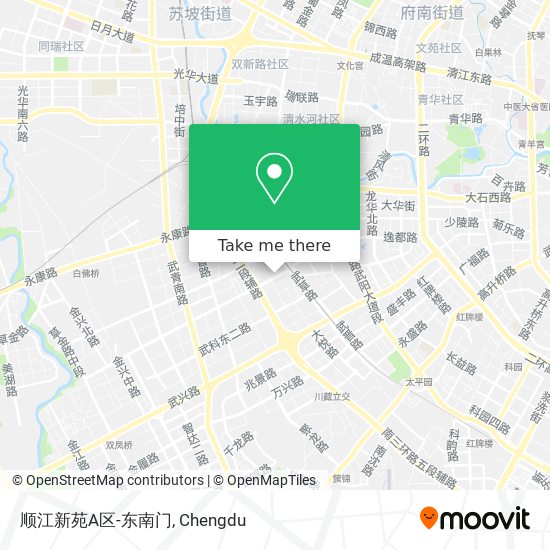 顺江新苑A区-东南门 map