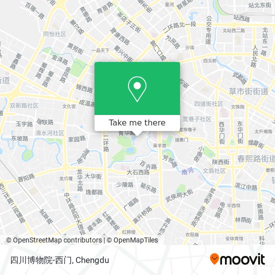 四川博物院-西门 map