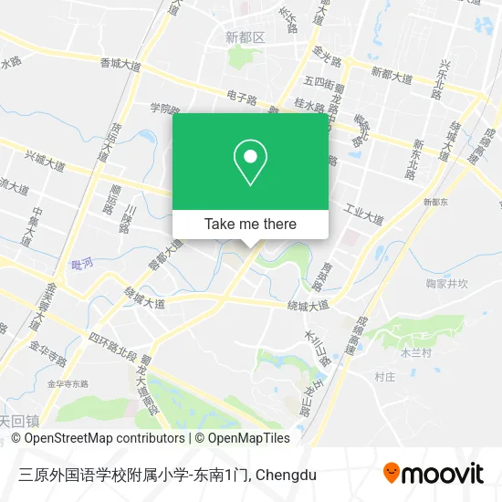三原外国语学校附属小学-东南1门 map