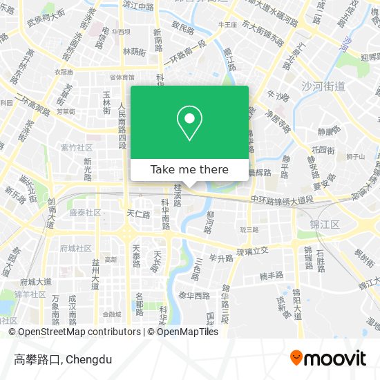 高攀路口 map