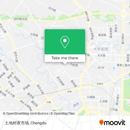 土地村夜市场 map