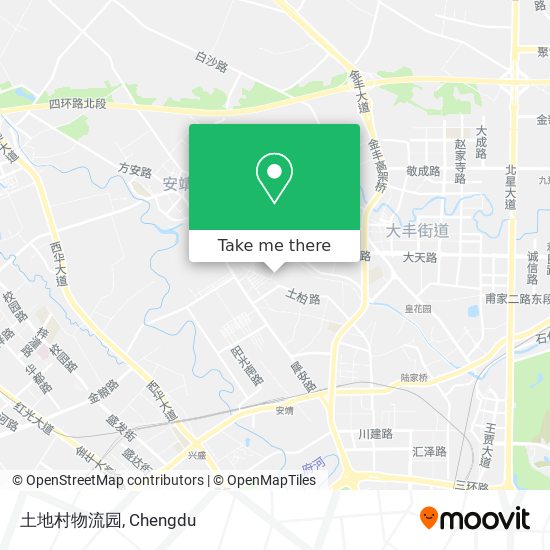 土地村物流园 map