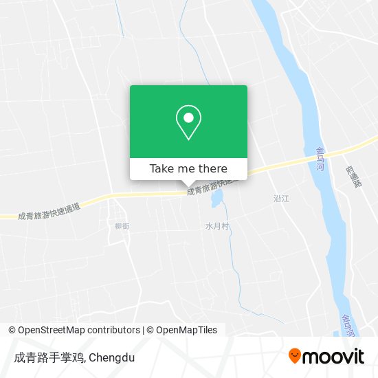 成青路手掌鸡 map
