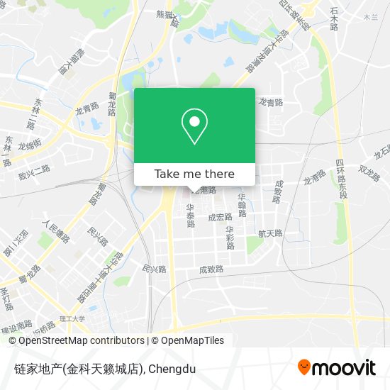 链家地产(金科天籁城店) map