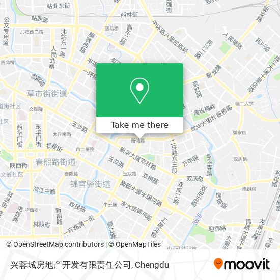 兴蓉城房地产开发有限责任公司 map