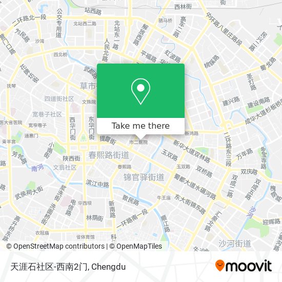 天涯石社区-西南2门 map