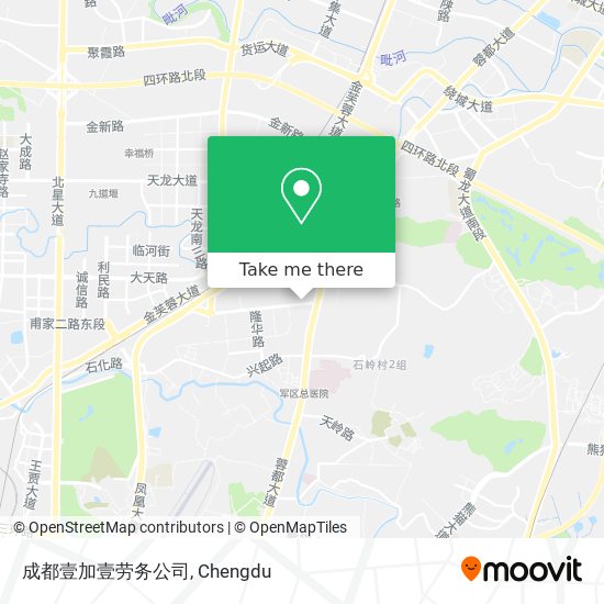 成都壹加壹劳务公司 map