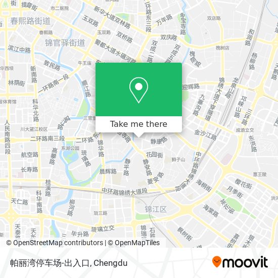 帕丽湾停车场-出入口 map