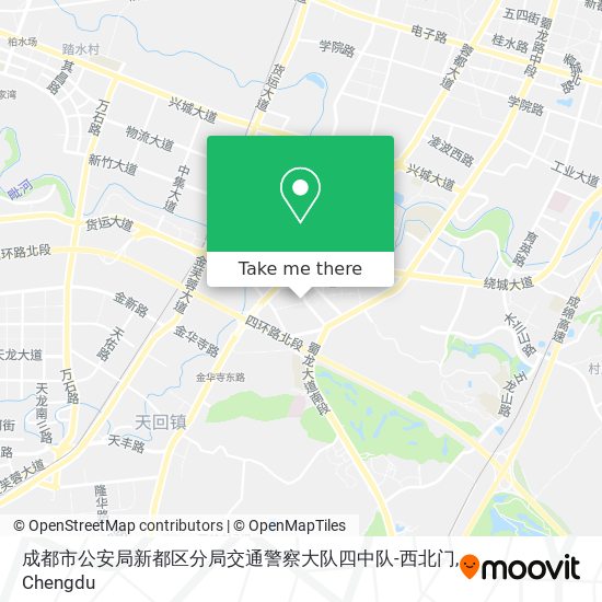 成都市公安局新都区分局交通警察大队四中队-西北门 map