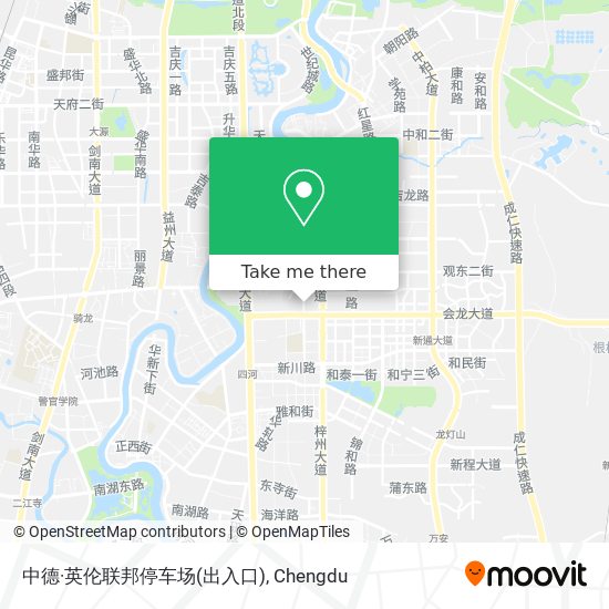 中德·英伦联邦停车场(出入口) map