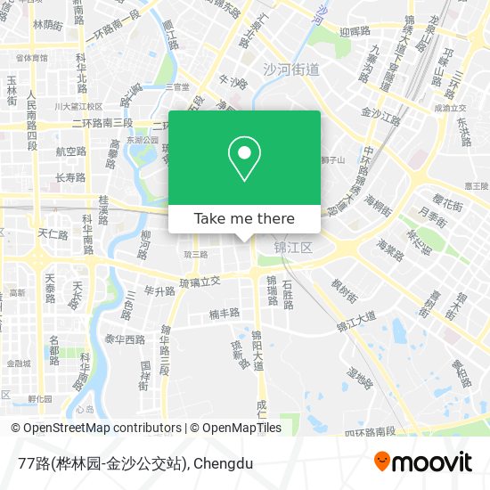 77路(桦林园-金沙公交站) map