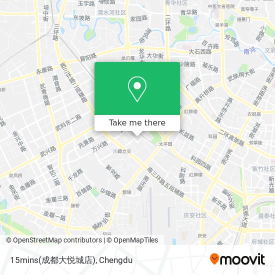 15mins(成都大悦城店) map
