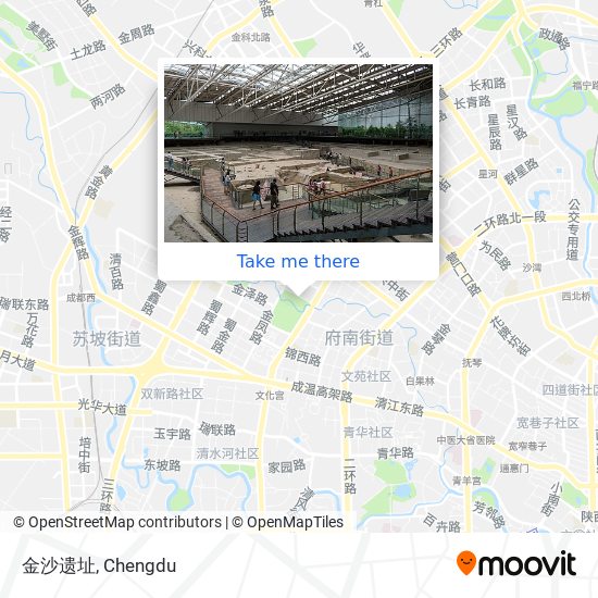 金沙遗址 map