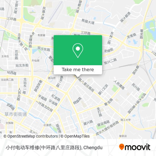 小付电动车维修(中环路八里庄路段) map