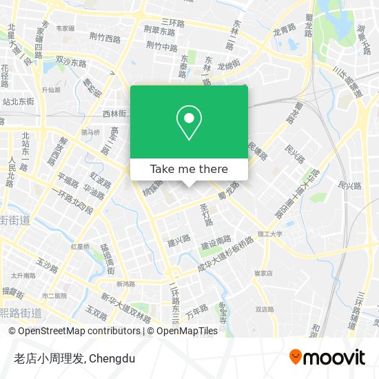 老店小周理发 map