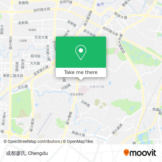 成都廖氏 map