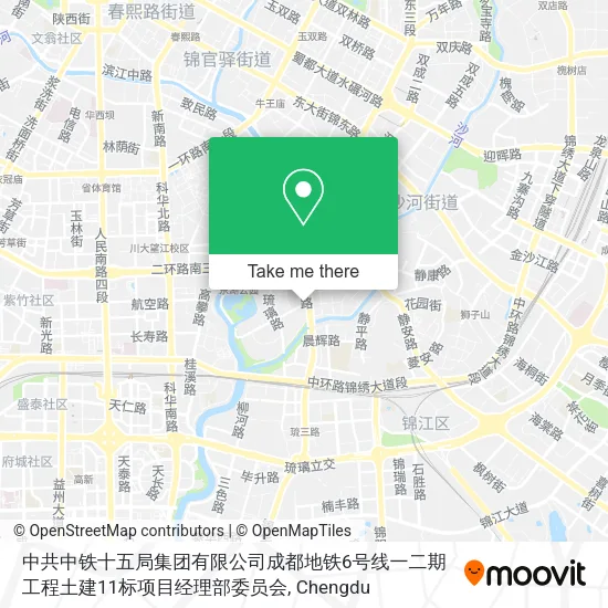 中共中铁十五局集团有限公司成都地铁6号线一二期工程土建11标项目经理部委员会 map