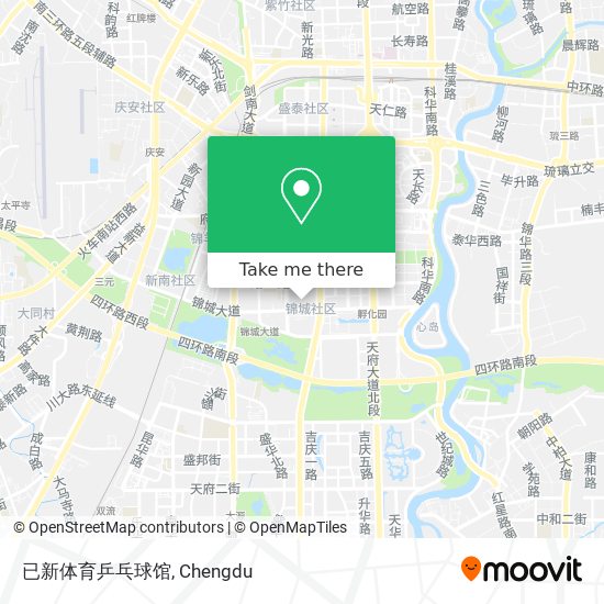 已新体育乒乓球馆 map