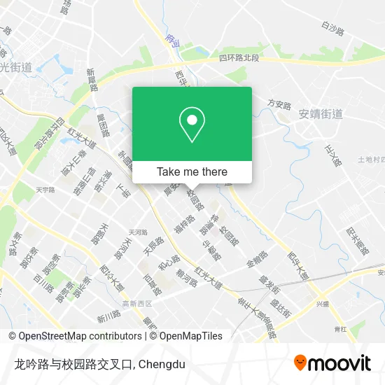 龙吟路与校园路交叉口 map