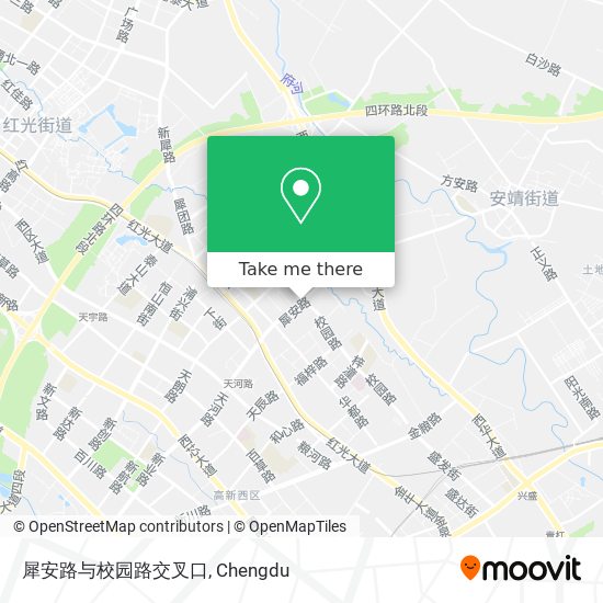 犀安路与校园路交叉口 map