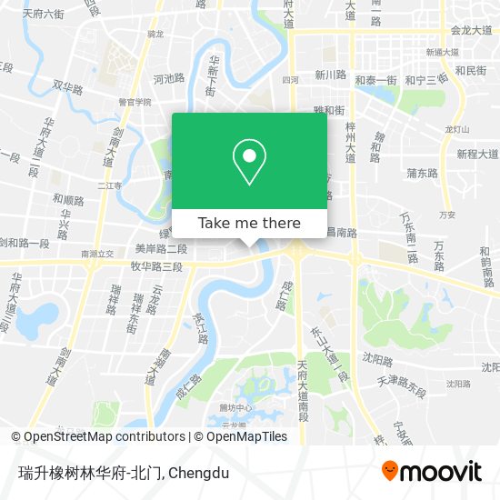 瑞升橡树林华府-北门 map