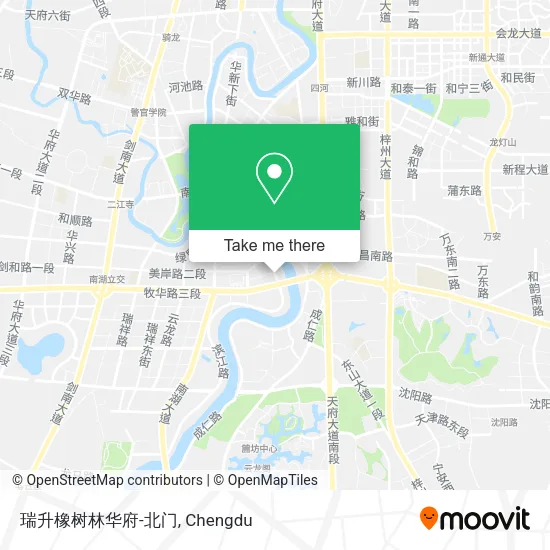 瑞升橡树林华府-北门 map