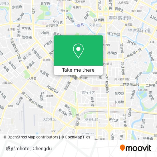 成都mhotel map