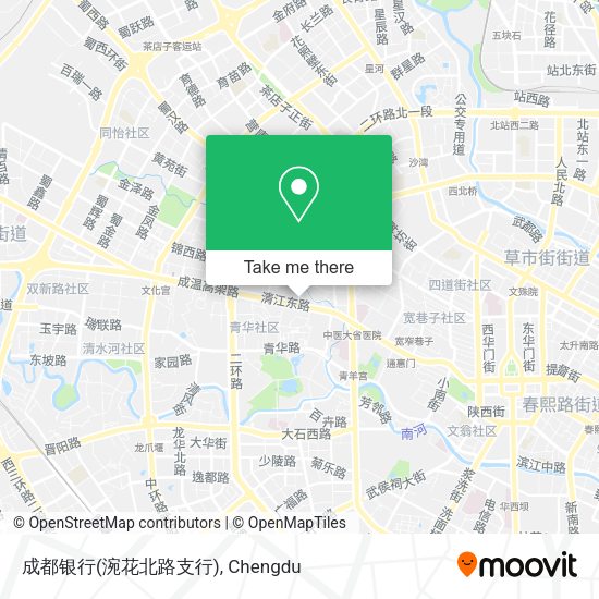 成都银行(涴花北路支行) map