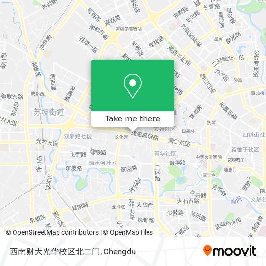 西南财大光华校区北二门 map
