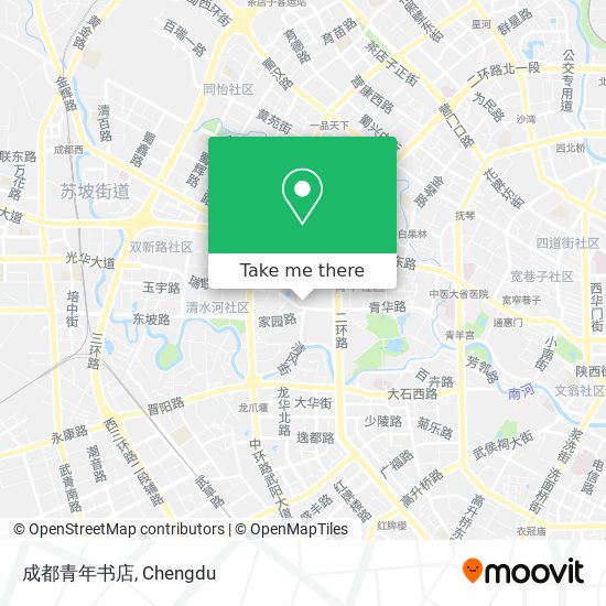 成都青年书店 map