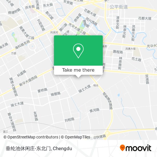 垂纶池休闲庄-东北门 map