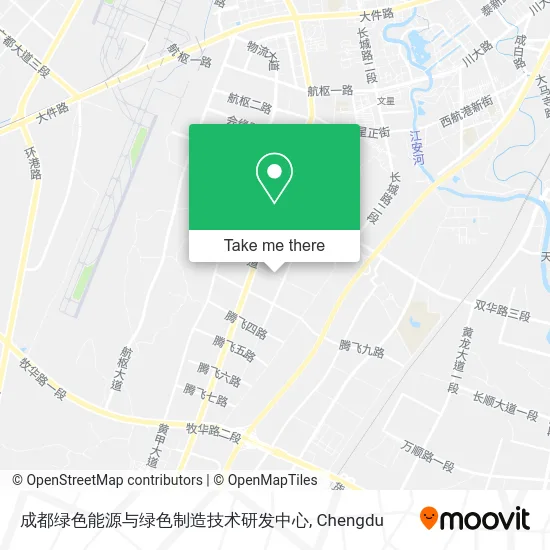 成都绿色能源与绿色制造技术研发中心 map