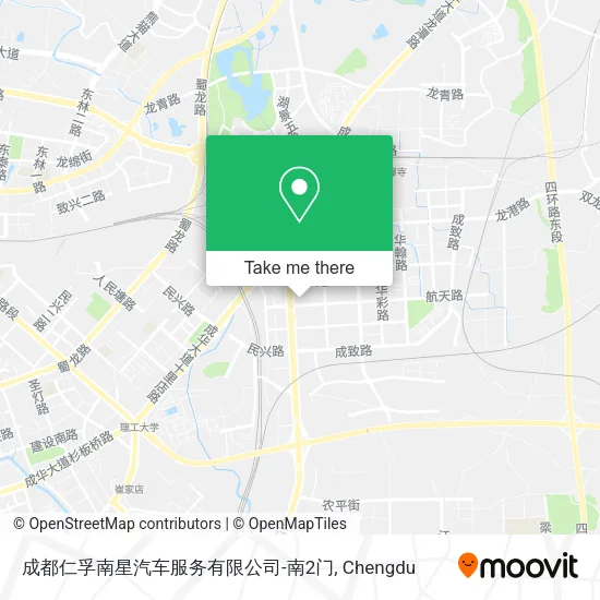 成都仁孚南星汽车服务有限公司-南2门 map